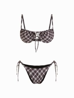 Cider - Tie Side Underwire Bikini Swimsuit
