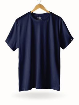 The Souled Store - Solids Navy Blue T-Shirt For Men