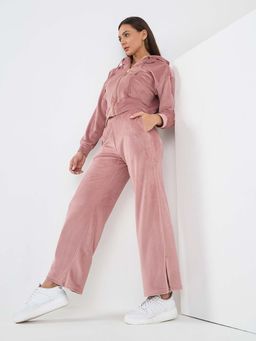 Sweet Dreams - Women Mauve Solid Tracksuit