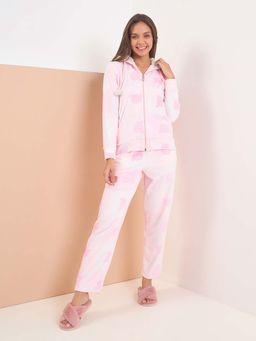 Sweet Dreams - Women Pink Colorblock Tracksuit