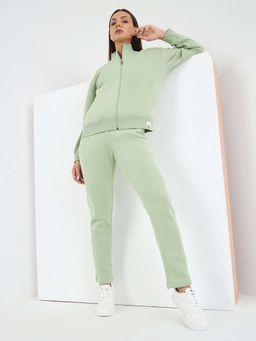 Sweet Dreams - Women Green Solid Tracksuit