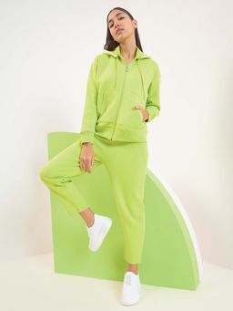 Sweet Dreams - Women Green Solid Tracksuit