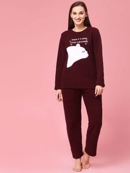 Sweet Dreams - Women Red Printed Tracksuits