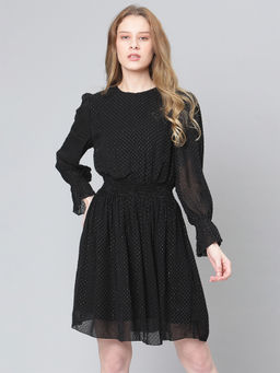 GANT - Short Gold Dot Dress