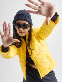 TOKYO TALKIES - Women Yellow Padded Jacket
