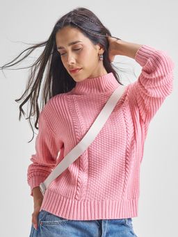 TOKYO TALKIES - Women High Neck Sweater