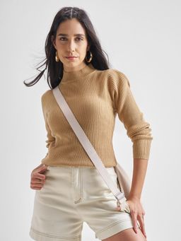 TOKYO TALKIES - Women High Neck Long Sleeve Sweater