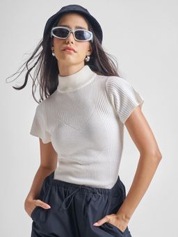 TOKYO TALKIES - Women High Neck Pullover Sweater