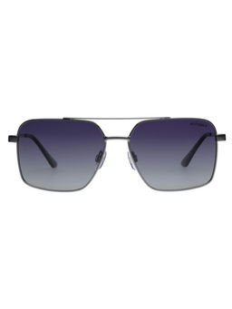 Tommy Hilfiger - Men Navy Blue Lens Silver Navigator Sunglasses (TH1578PL-N) (59)