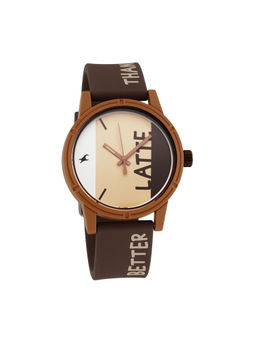 Fastrack - Tees Cafe 38062Pp03W Multi-Colour Dial Analog Watch For Unisex