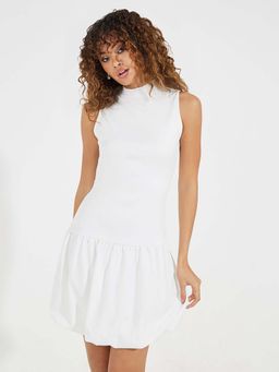 Styli - Women Ribbed Knit Bodycon Mini Dress