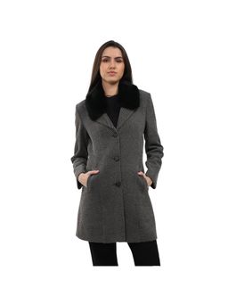 Monte Carlo - Women Grey Full Sleeve Coat