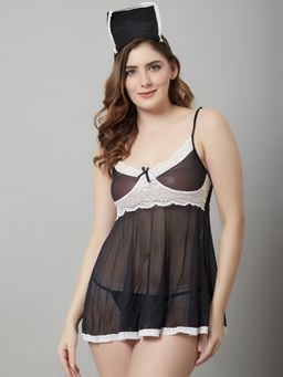 Shararat - Steamy Maid Costume Babydoll with Panty (Set of 2)