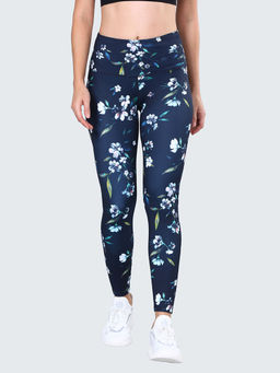 CULT - Absolute Fit Dark Navy Floral Workout Leggings
