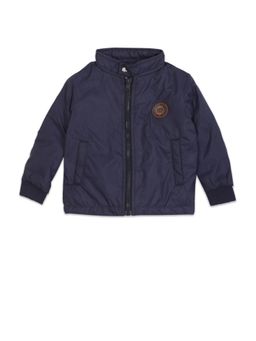U.S. POLO ASSN. - Boys Navy High Neck Solid Polyester Bomber Jacket