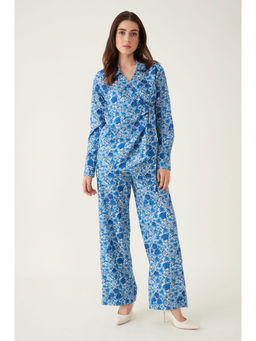 SALT Attire - Blue Wildflower Floral Co-ord (Set of 2)