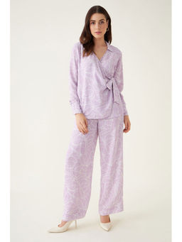 SALT Attire - Lavender Wonderland Tropical Co-ord (Set of 2)