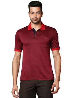 Raymond - Dark Maroon Polo T-shirt