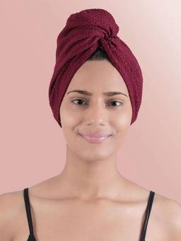 MYTRIDENT - Urban Comfort Headwrap, Standard Size, Wine