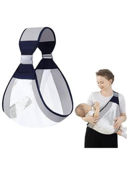 Safe-O-Kid - Baby Sling Carrier BPA Free Adjustable Soft Cotton Baby Wrap - Grey (0-36 Months)