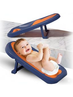 Safe-O-Kid - Baby Bather Silicone Mesh for New Born to Infants - Dark Blue (0-36 Months)