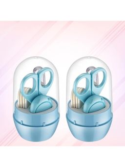 Safe-O-Kid - Baby 4-in-1 Nail Grooming Set for Newborns - Blue (Pack of 2) (0-36 Months)
