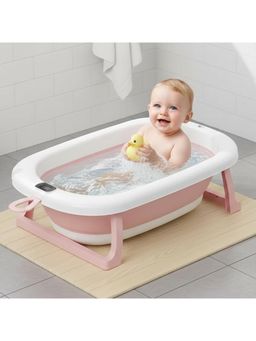 Safe-O-Kid - Baby Bath Tub with Digital Meter - Pink (0-36 Months)