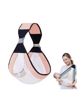 Safe-O-Kid - Baby Sling Carrier BPA Free Adjustable Soft Cotton Baby Wrap - Pink (0-36 Months)
