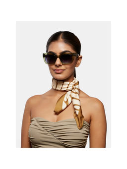 Opium Eyewear - Green Plastic Full Rim Sunglasses for Women (52)