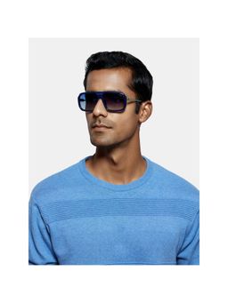 Opium Eyewear - Silver Plastic Full Rim Sunglasses for Men (56)