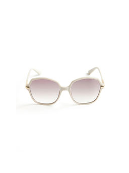 Opium Eyewear - White Plastic Full Rim Sunglasses for Women (56)