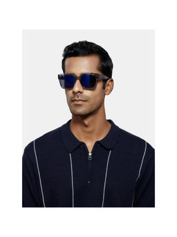 Opium Eyewear - Grey Plastic Full Rim Sunglasses for Men (54)