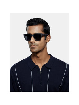 Opium Eyewear - Black Plastic Full Rim Sunglasses for Men (54)