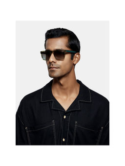 Opium Eyewear - Green Plastic Full Rim Sunglasses for Men (55)