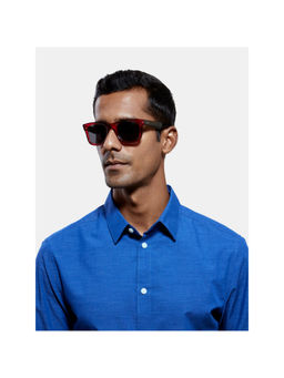 Opium Eyewear - Red Plastic Full Rim Sunglasses for Men (50)