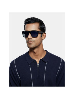 Opium Eyewear - Black Plastic Full Rim Sunglasses for Men (56)