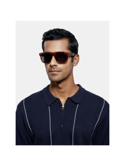 Opium Eyewear - Red Plastic Full Rim Sunglasses for Men (56)