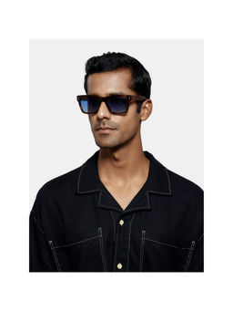 Opium Eyewear - Brown Plastic Full Rim Sunglasses for Men (55)