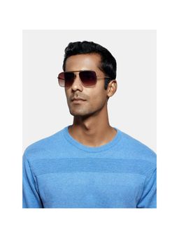 Opium Eyewear - Gold Metal Full Rim Sunglasses for Men (59)