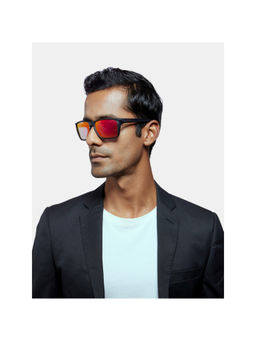 Opium Eyewear - Black Plastic Full Rim Sunglasses for Men (60)