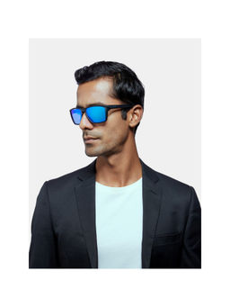 Opium Eyewear - Black Plastic Full Rim Sunglasses for Men (60)