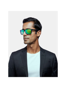 Opium Eyewear - Black Plastic Full Rim Sunglasses for Men (60)