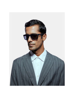 Opium Eyewear - Black Plastic Full Rim Sunglasses for Men (60)