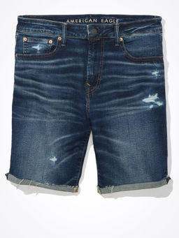 American Eagle - Men Blue Air Flex+ 9 Inches Denim Short