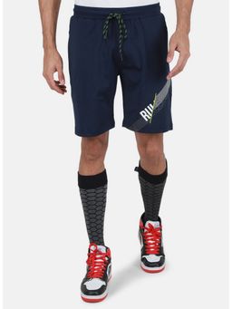 Monte Carlo - Navy Blue Regular Fit Bermuda