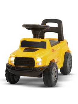 BAYBEE - Yellow Baby Ride On Car for Kids, Push Ride On Toy Jeep