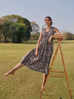 Notch Above - Black Erica Riveted Dress