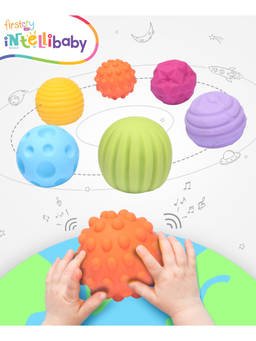 Intellibaby - Premium Bath & Squeezy Sensory Textured Balls