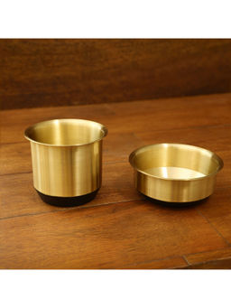 Ellementry - Oro Brass Coffee Set Gold
