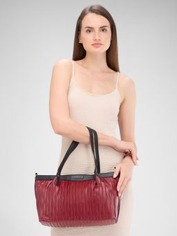 Caprese - Women Red Shyla Handbag with Detachable Strap (L)